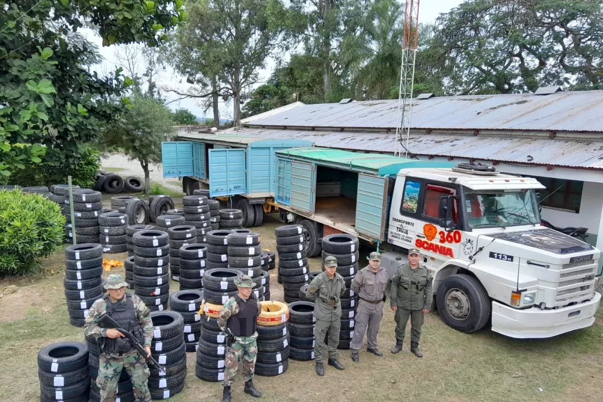 LOS NEUMÁTICOS  SECUESTRADOS en Salta. 