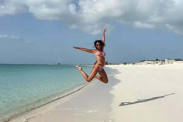 Antonela Roccuzzo compartió las fotos de sus vacaciones en el paraíso