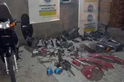 Alderetes: desmantelaron un desarmadero clandestino de motos