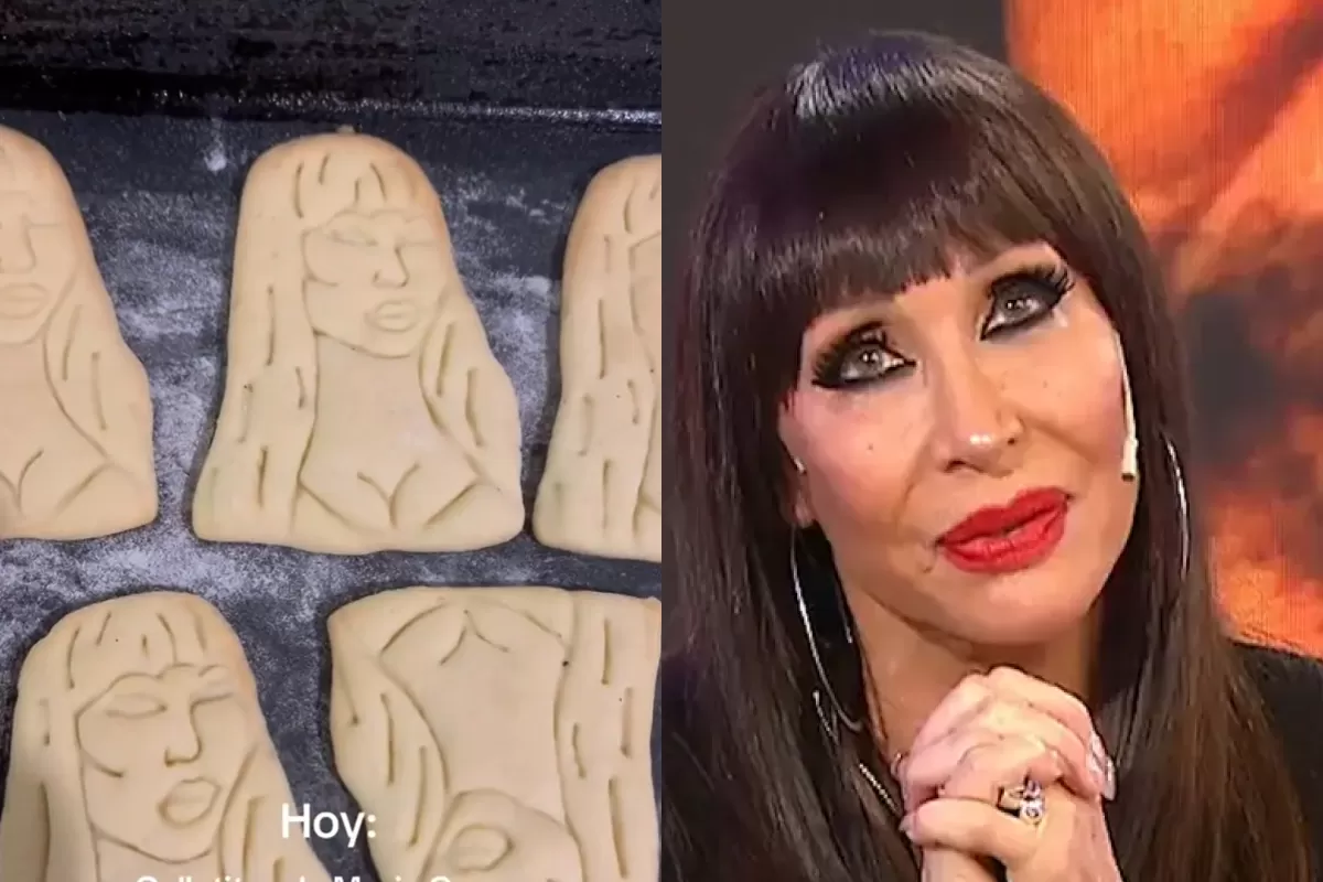 Furor en las redes: las peculiares y sugerentes galletas con forma de Moria Casán