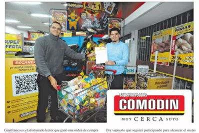 Números de la Suerte: Gianfranco Morelli ganó una orden de compra de $30.000 en Comodín