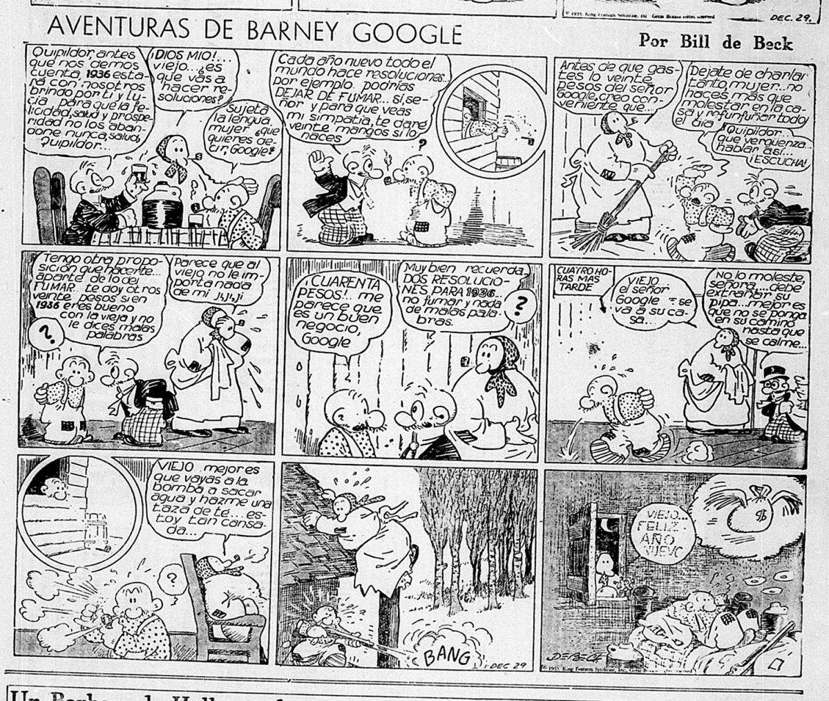 TIRA CÓMICA. La figura de baja estatura era reconocida hasta que compró al caballo “Sparky” que se ganó su espacio. 