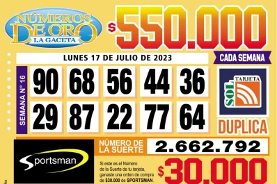 Los Números de Oro de LA GACETA