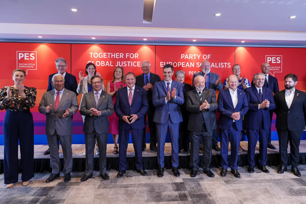 Alberto Fernández, junto con otros mandatarios del arco progresista. FOTO PRESIDENCIA