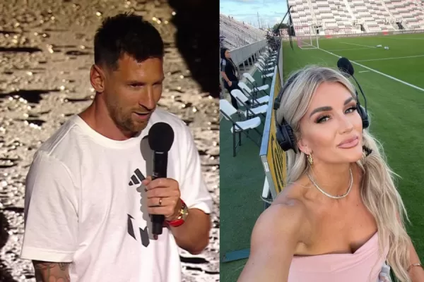 Quién es Kaylyn Kyle, la periodista y ex futbolista que cautivó a Lionel Messi durante una entrevista