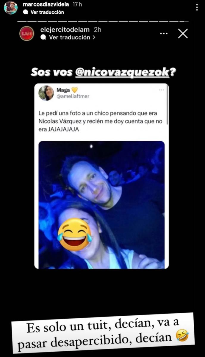 El increíble parecido de un joven con Nico Vázquez