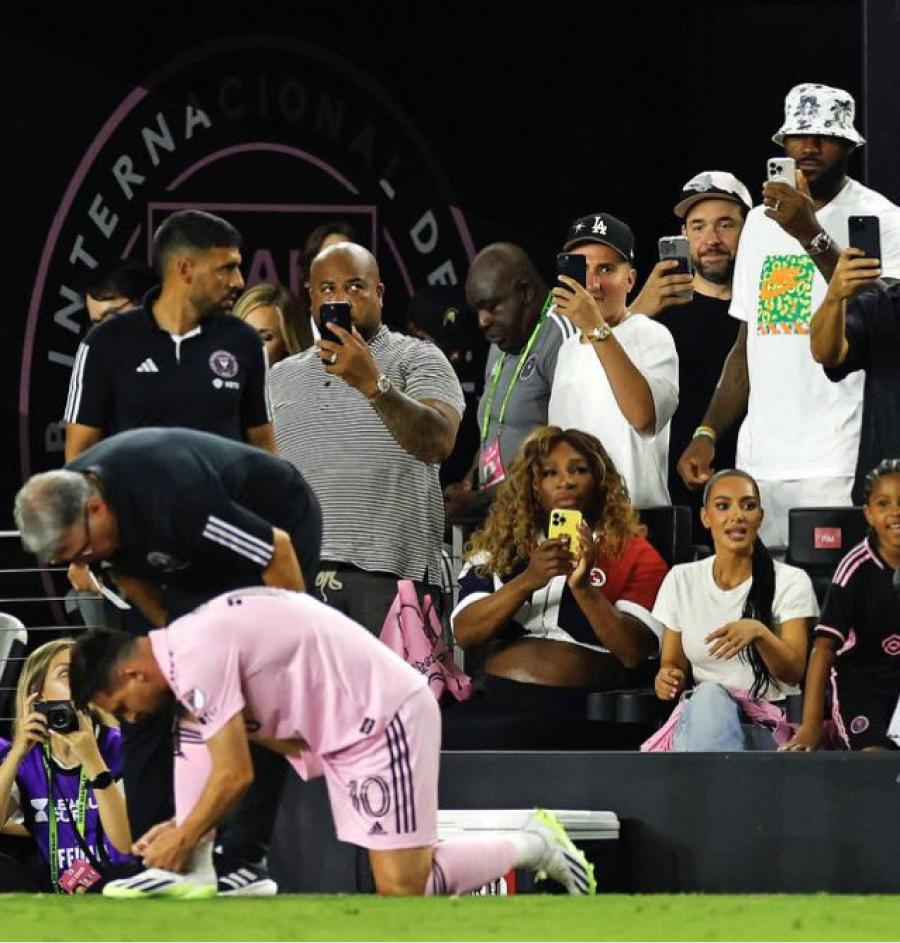 Del rey del básquet al rey del fútbol: el profundo abrazo de Lionel Messi y LeBron James en su debut con el Inter Miami