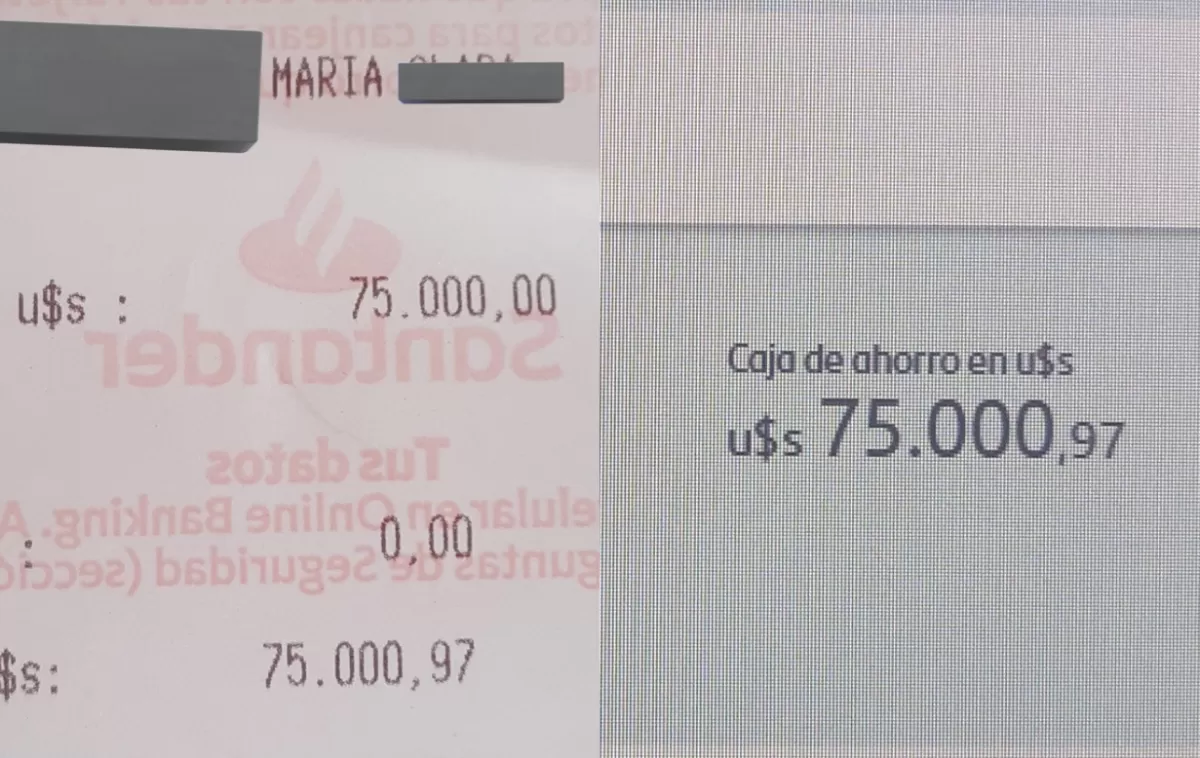 Una mujer depositó $75.000, el cajero se lo pasó a dólares y tomó una polémica decisión.