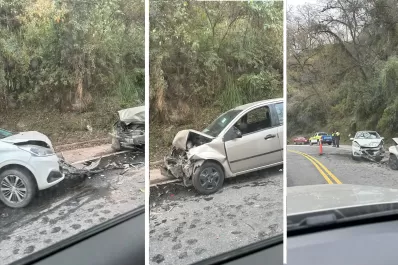 Dos autos chocaron de frente en la ruta a Tafí del Valle
