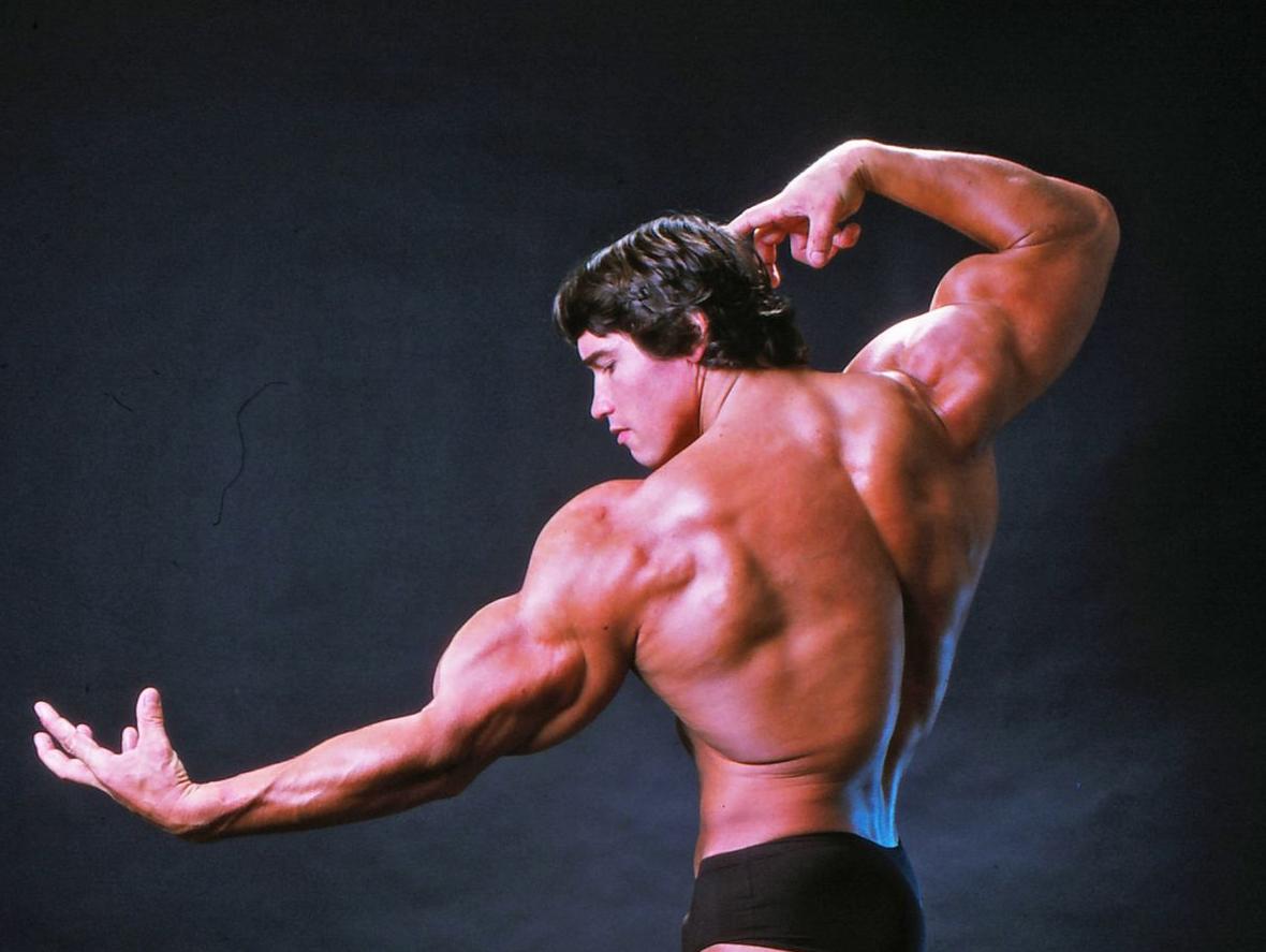 Arnold Schwarzenegger en su juventud