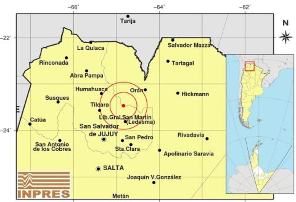 Un temblor sacudió a Salta y a Jujuy, durante la madrugada