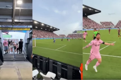 Un fanático de Inter Miami llegó tarde al partido y grabó un increíble video de Lionel Messi