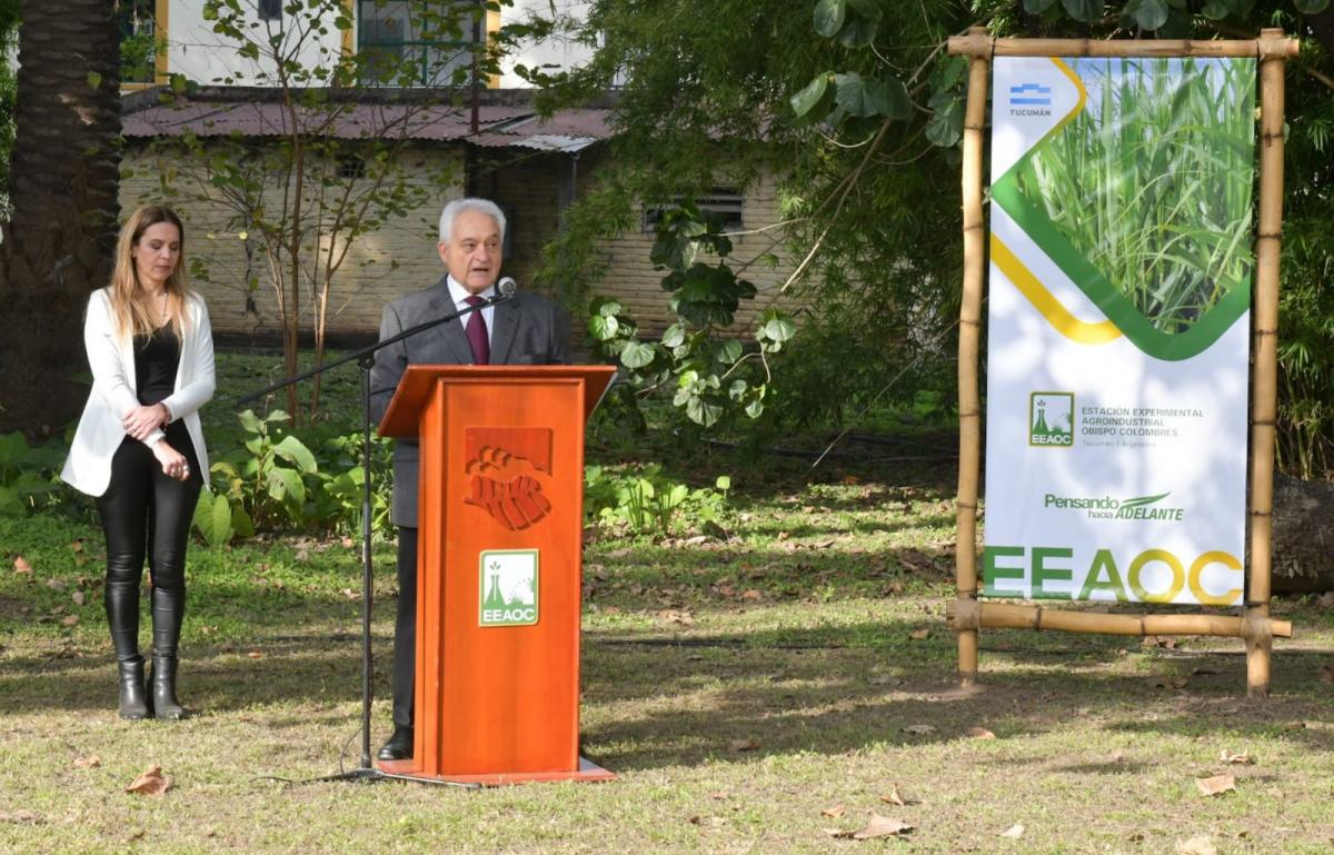 Discurso de Juan José Budeguer, de la Eeaoc. FOTO COMUNICACIÓN PÚBLICA