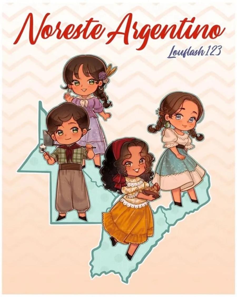 Un grupo de amigas personificaron a las provincias argentinas en animé y son furor en las redes