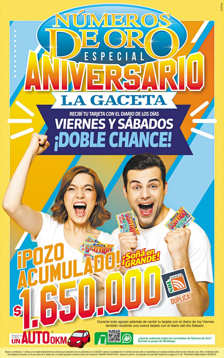 El pozo de los Números de Oro quedó vacante: acumula $1.650.000