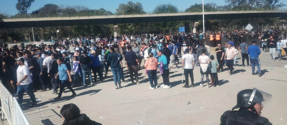 Los simpatizantes de Atlético, en Santiago