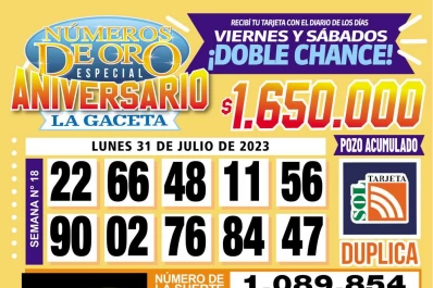 Los Números de Oro de LA GACETA