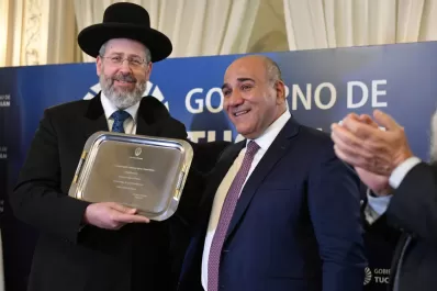 Manzur declaró Huéspedes de Honor de Tucumán al Gran Rabino y al Embajador de Israel