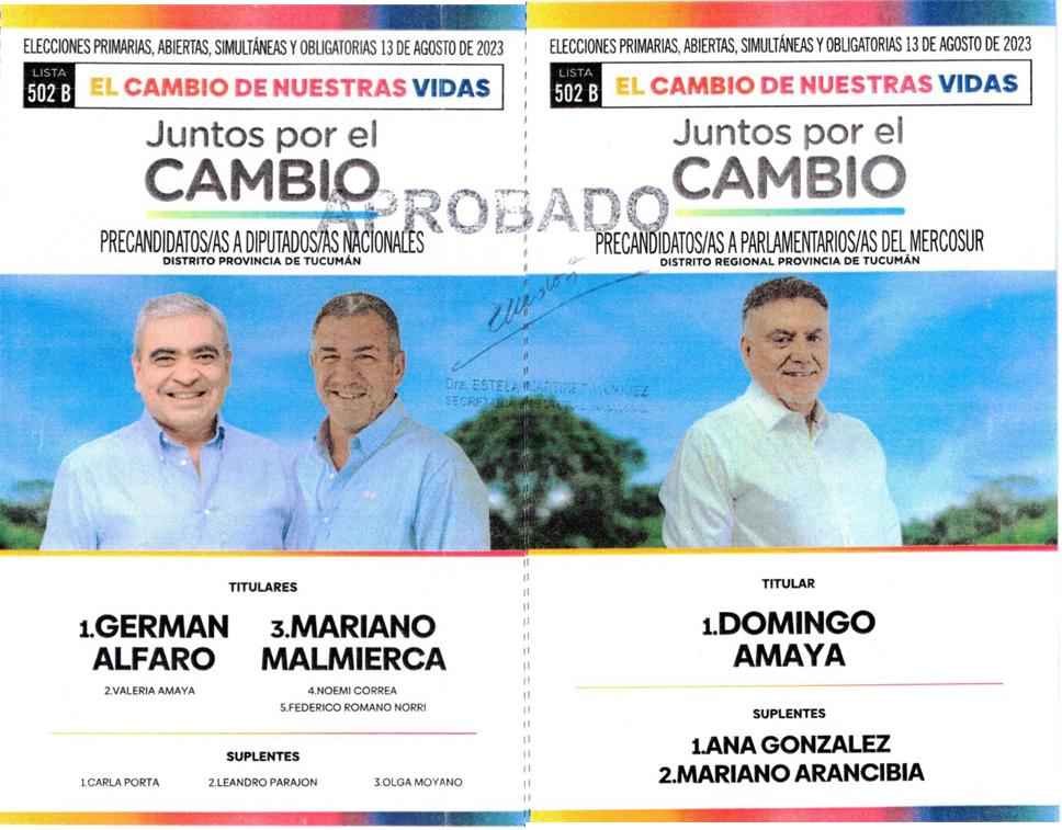 JUNTOS POR EL CAMBIO / FOTO TOMADA DE ELECTORAL.GOB.AR