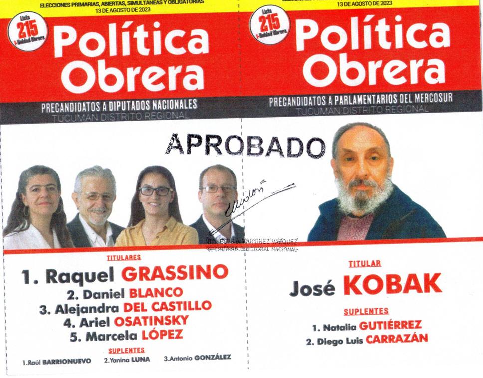 POLÍTICA OBRERA / FOTO TOMADA DE ELECTORAL.GOB.AR