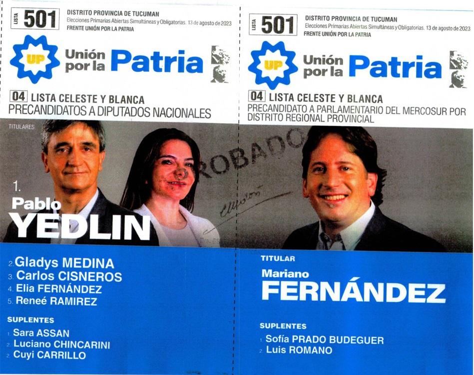 UNIÓN POR LA PATRIA / FOTO TOMADA DE ELECTORAL.GOB.AR