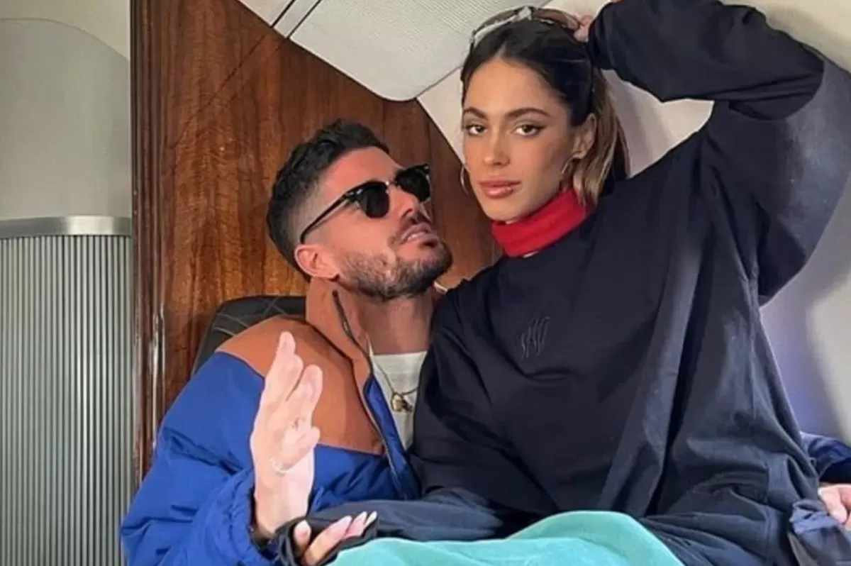 Tini y De Paul blanquearon su relación en abril de 2022