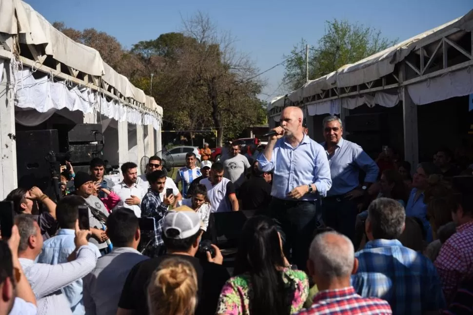 PROTAGONISTAS. Rodríguez Larreta y Alfaro se adueñaron del escenario 