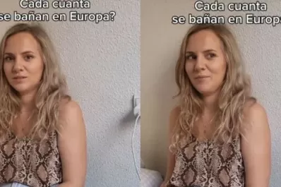 Una joven europea reveló cuántas veces se baña por semana y sorprendió en TikTok: “Es normal para mí