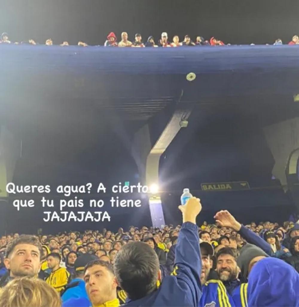 “Mirá uruguayo, agua p…”: la repudiable cargada de los hinchas de Boca a los de Nacional