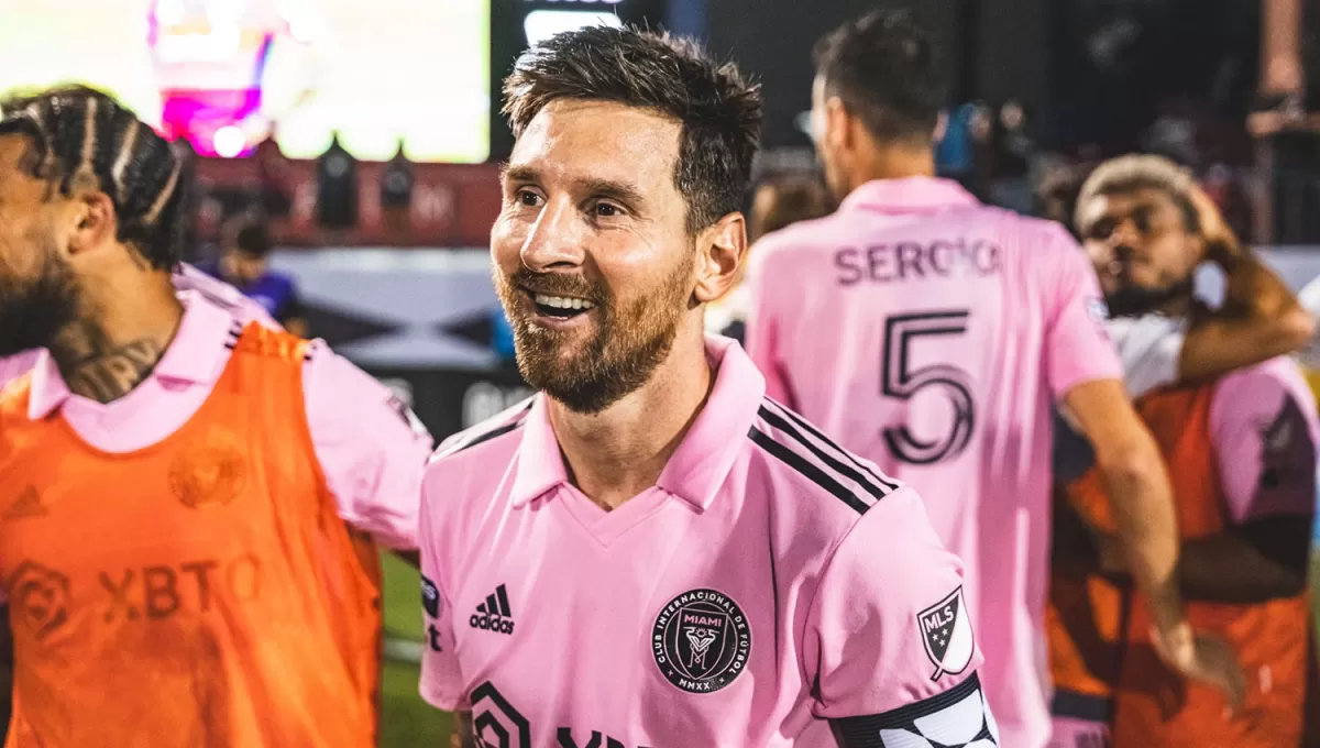 A SUS PIES. Lionel Messi le cambió el rumbo deportivo a Inter de Miami y a toda la MLS.