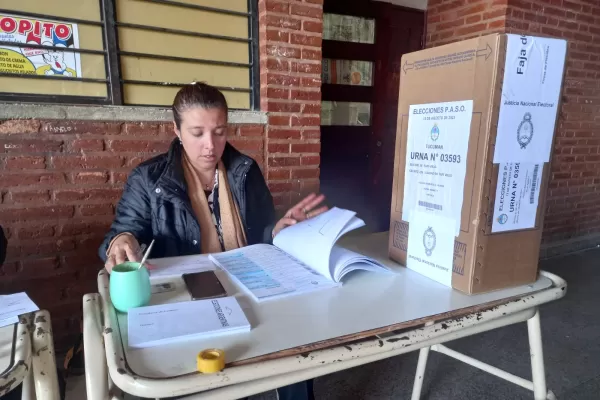 Tiene 40 años y desde hace más de 20 que es autoridad de mesa en todas las elecciones