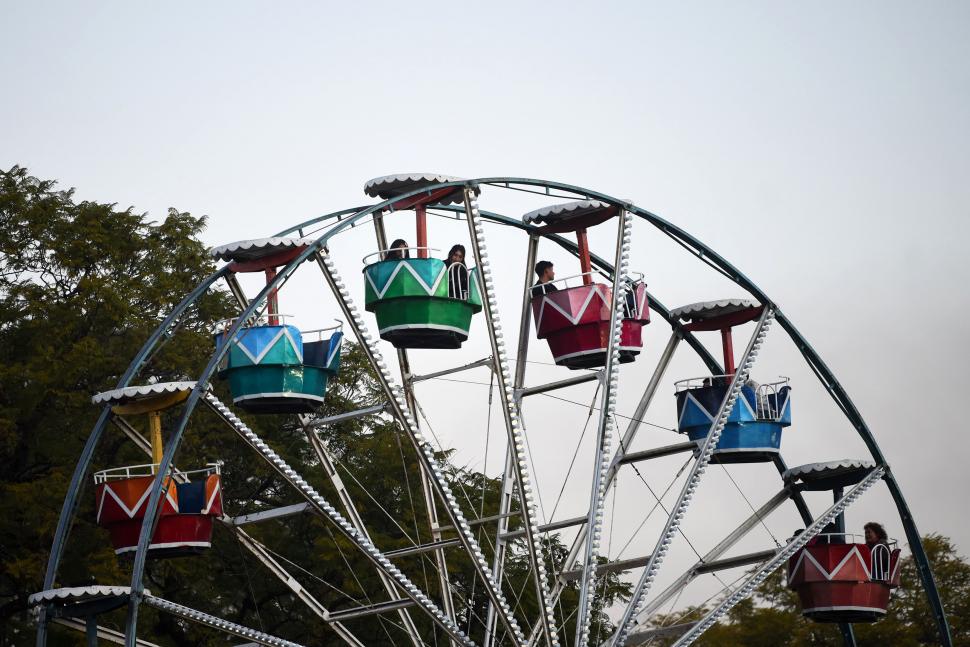 DIVERSION. La vuelta al mundo del Parque 9 de Julio fue la elegida a la siesta