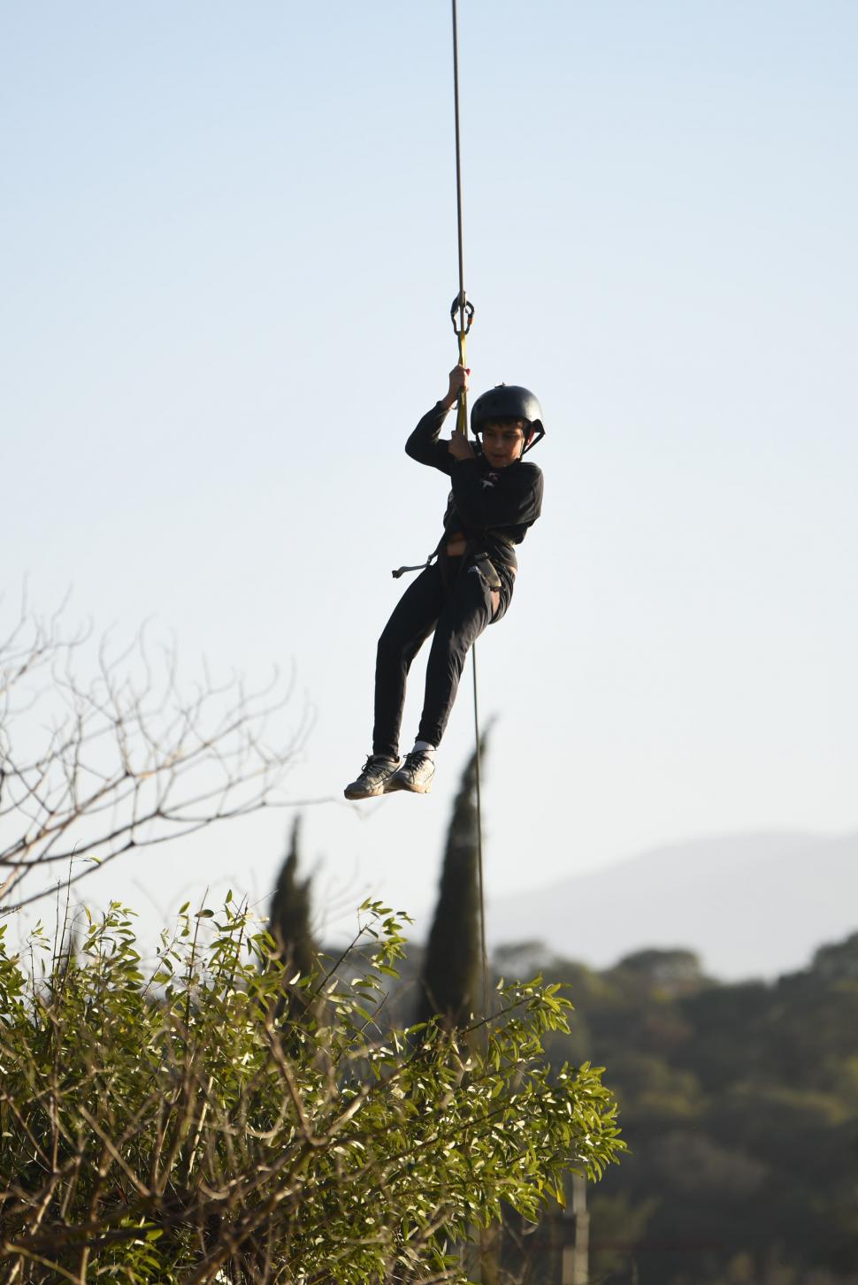 ADRENALINA. Muchos eligieron a la “tirolesa del Cadi”