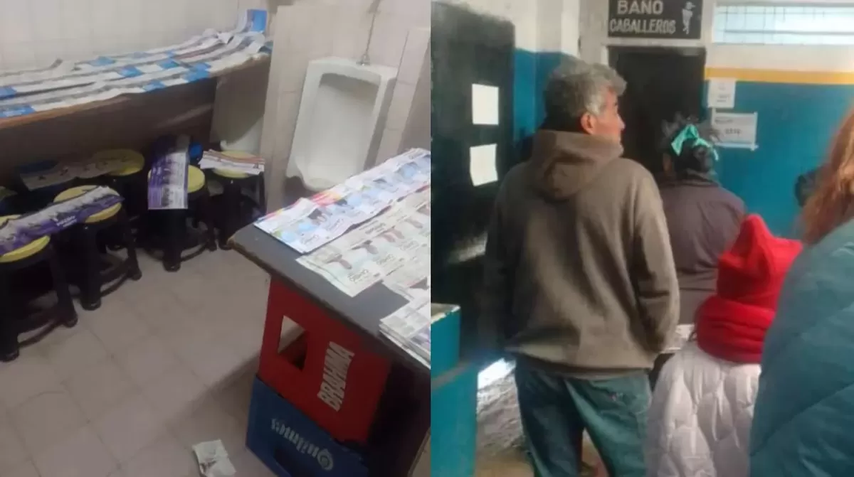 Fue a votar y se encontró con una particularidad: el cuarto oscuro era un baño