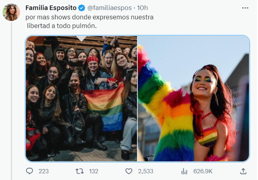 Lali Espósito contra Milei: Son un reflejo de lo que votan