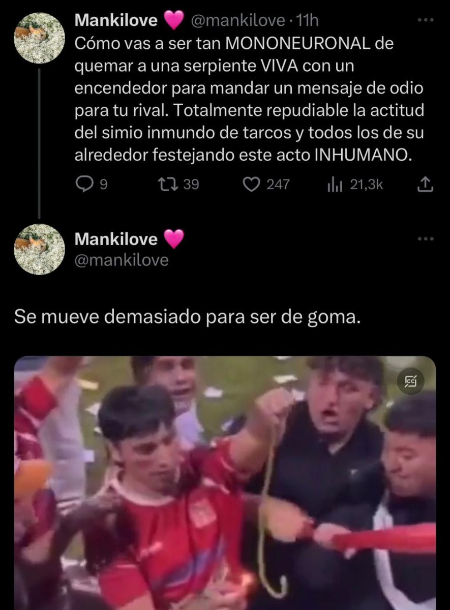 En las redes criticaron el festejo de Tarcos.