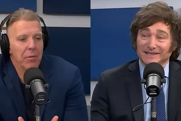 Javier Milei lloró mientras era entrevistado por Alejandro Fantino y decidió hacerle un particular regalo