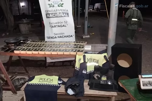 Condenaron al policía que trasladaba 46 kilos de droga