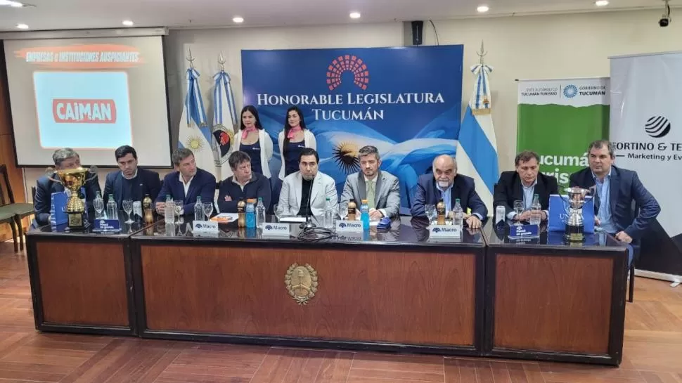 EN LA LEGISLATURA. Autoridades deportivas y provinciales, así como organizadores, participaron de la presentación. La Gaceta / foto de Federico Espósito