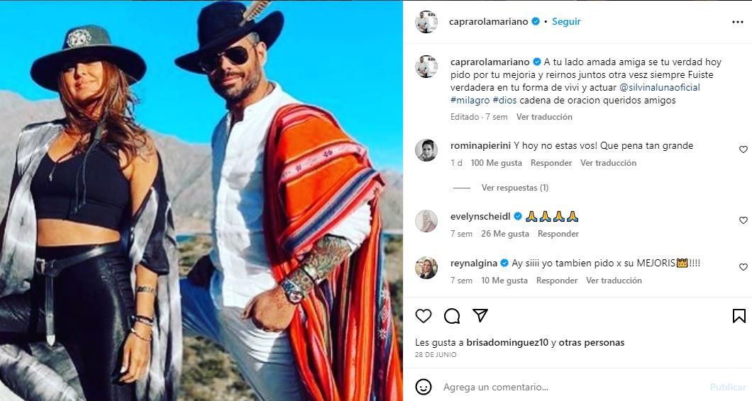 El conmovedor mensaje de Mariano Caprarola a Silvina Luna