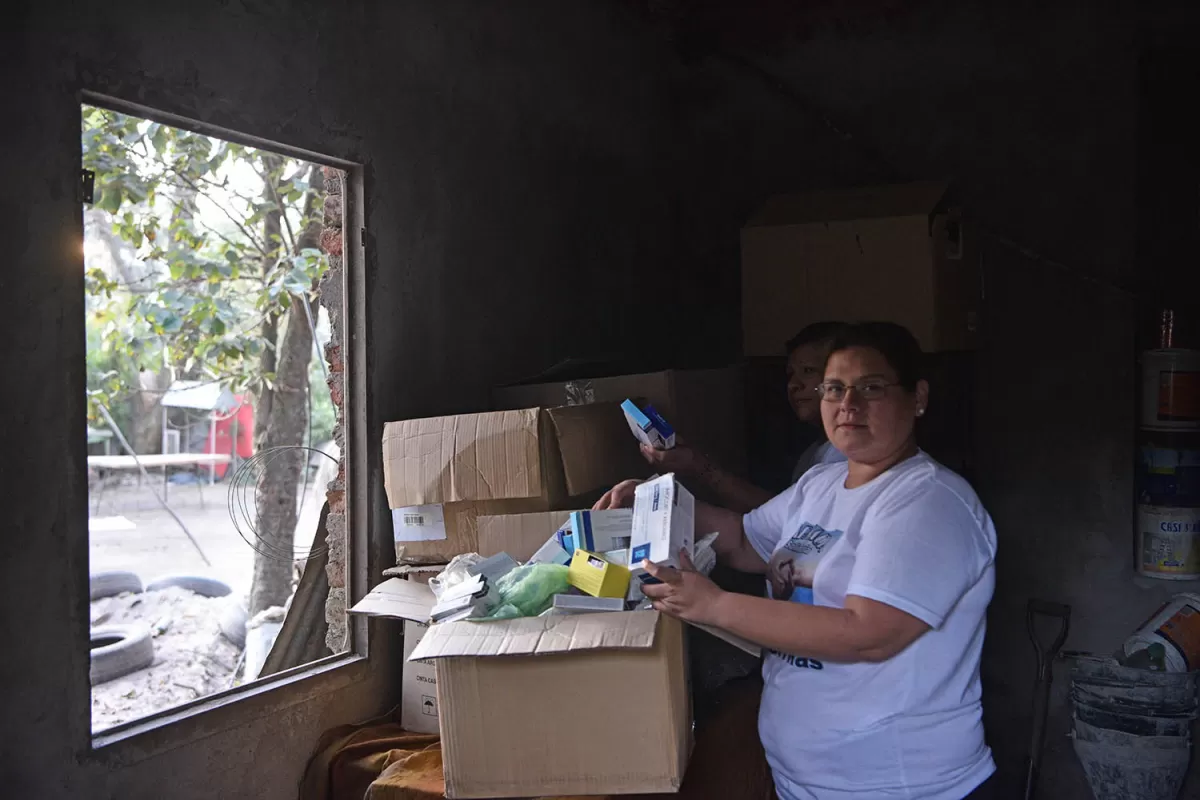 Isabel Frías sueña con terminar de construir su farmacia solidaria.