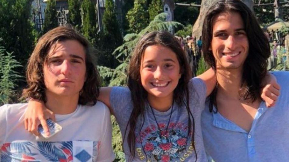 Los tres hijos de Romina Yan.