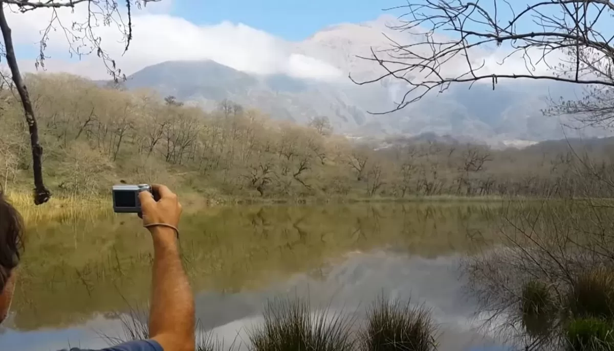 Excursión a La Laguna del Tesoro, en 2014