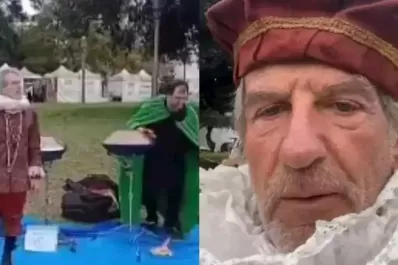 El duro momento de un reconocido actor porteño que actúa a la gorra en una plaza de Buenos Aires: “Necesito ganar guita para vivir”