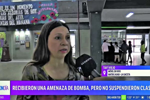 Amenazas de bomba: “¿Por qué suspenderíamos todo sólo por una persona caprichosa?”