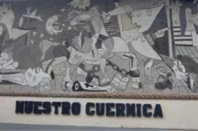 Penal de Concepción: los reclusos crearon un mural inspirado en el Guernica de Picasso