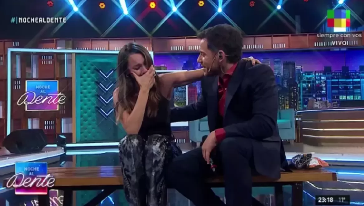 El llanto de Pampita en Noche al Dente