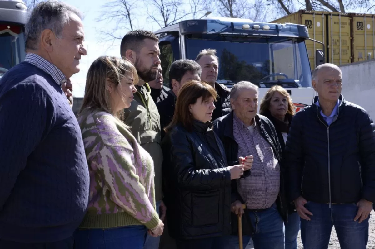 Patricia Bullrich, durante un acto de campaña. 