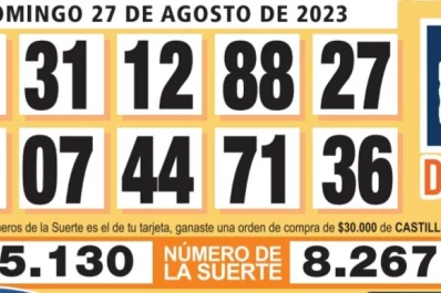Los Números de Oro de LA GACETA del 27 de agosto de 2023