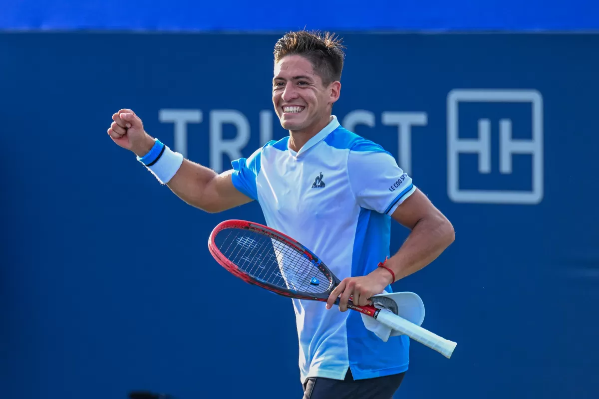 Gran debut de Báez en el US Open: eliminó a un preclasificado y sumó su 11° triunfo consecutivo